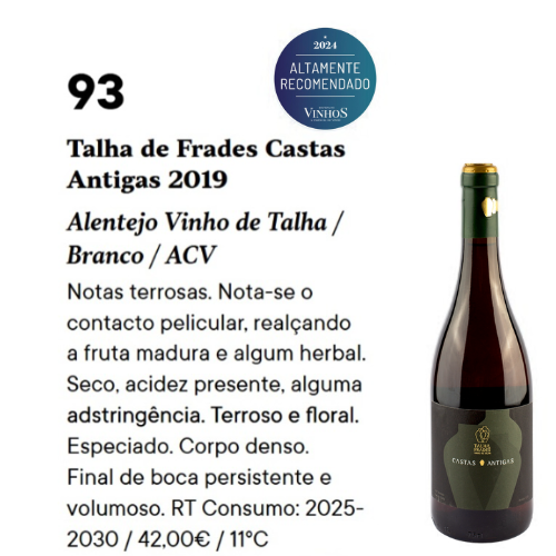 Selo Altamente Recomendado 2024 — Revista de Vinhos